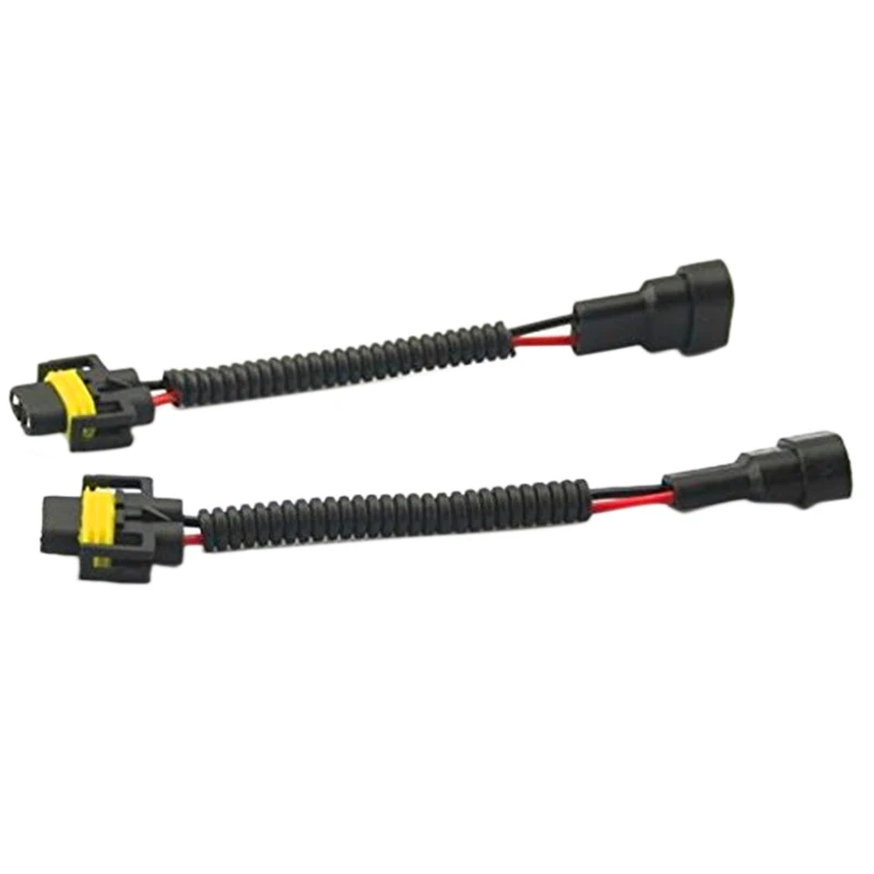 2PC 9006 To H11 H8 Headlight Fog Light Conversion Connector Wiring Harness Plug Cable Socket Repair Kit | Автомобили и мотоциклы