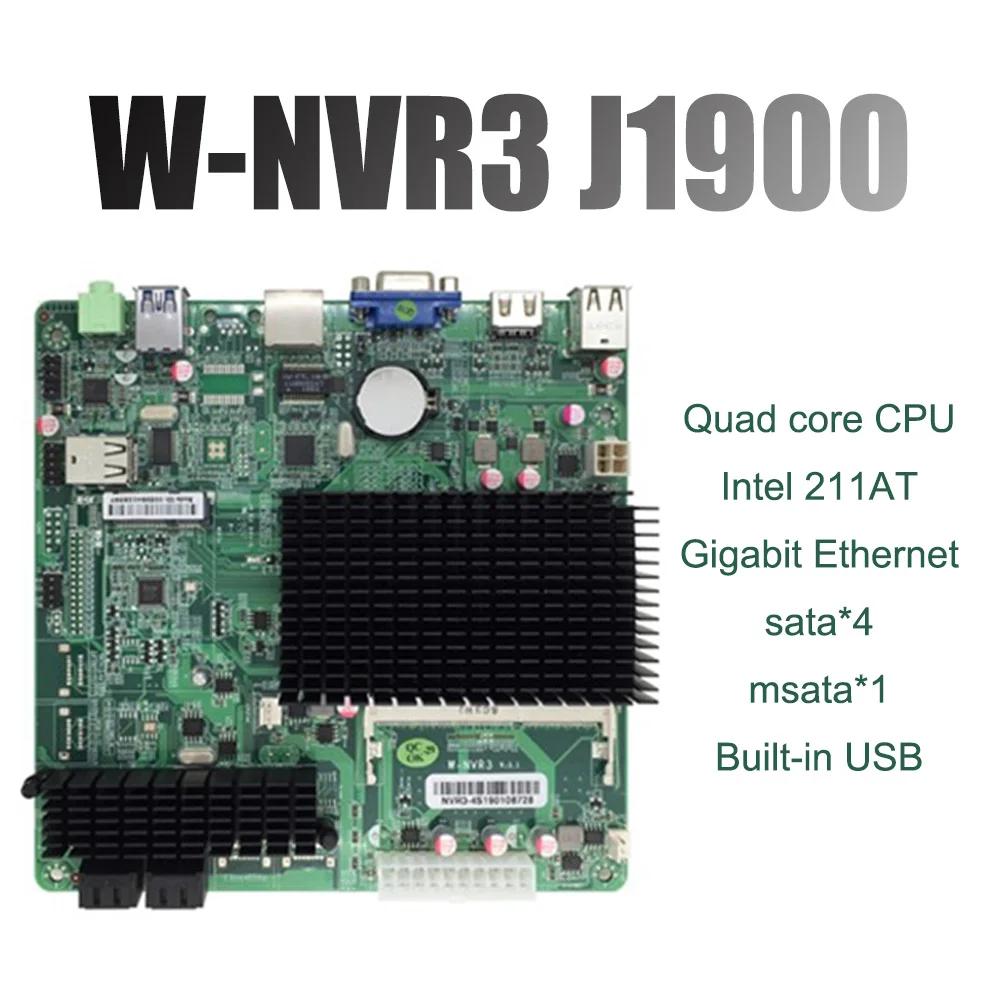 W-NVR3-4S черный группа Хуэй NAS материнская плата IPFS врубовая машина 4 Сата жесткий