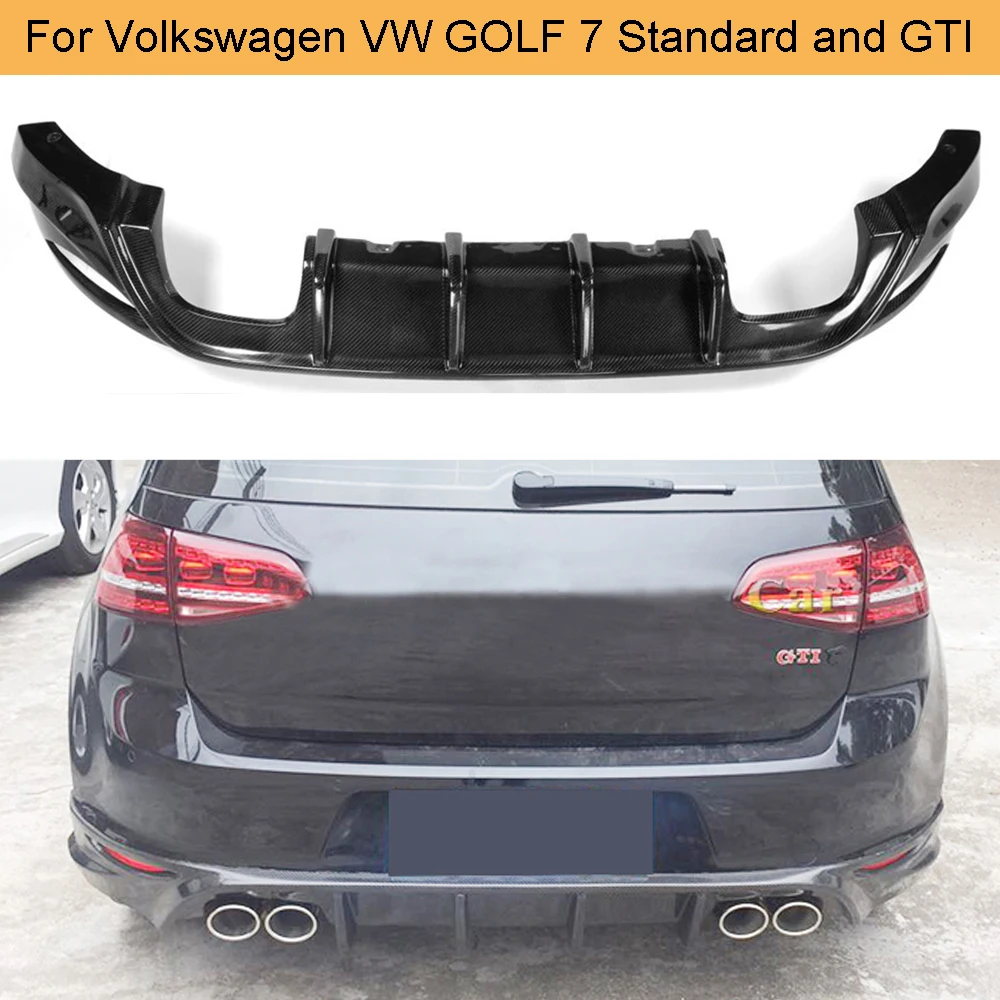 Автомобильный диффузор заднего бампера из углеродного волокна для Volkswagen VW GOLF VII 7 MK7 standard и GTI- задний диффузор