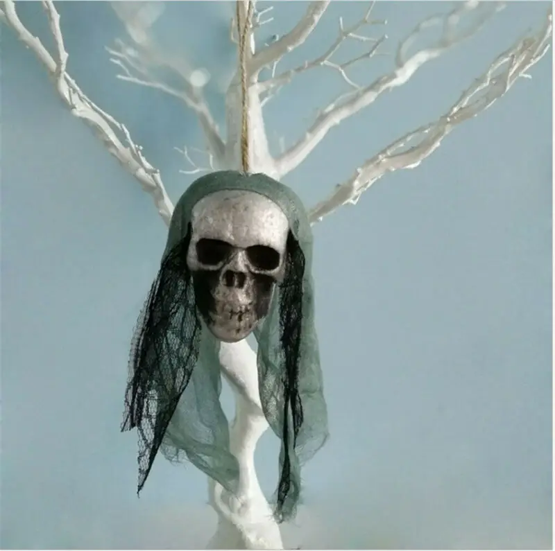 Хэллоуин НОВЫЙ бар КТВ макет сцены реквизит пена череп орнамент кулон Череп