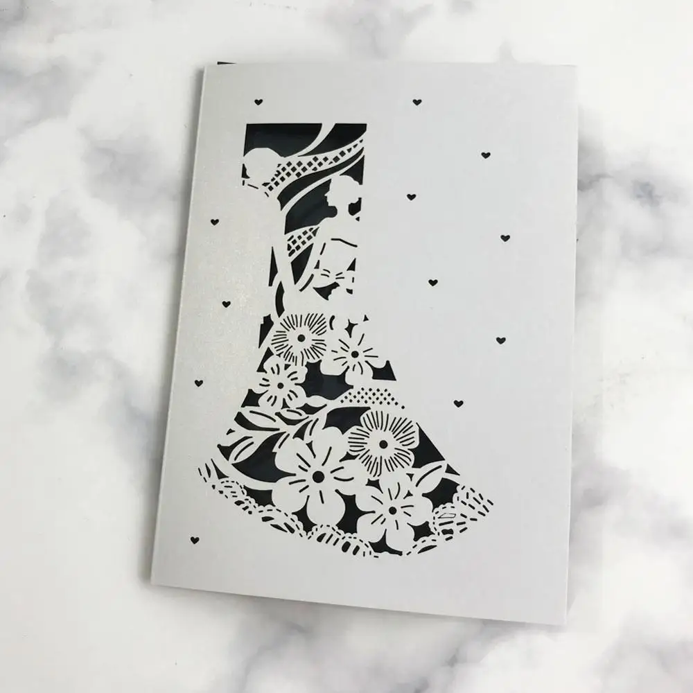 50 шт. милое дизайнерское пригласительное платье для свадьбы Нарядное Вечерние