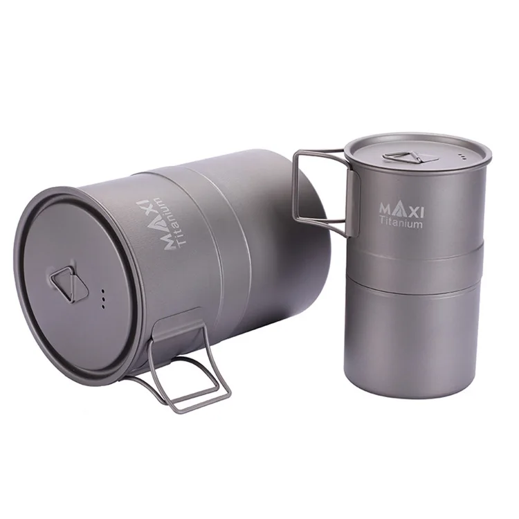 TOAKS MAXI titanium Moka плита эспрессо кофейник Сверхлегкий Открытый Удобный мокко горшок