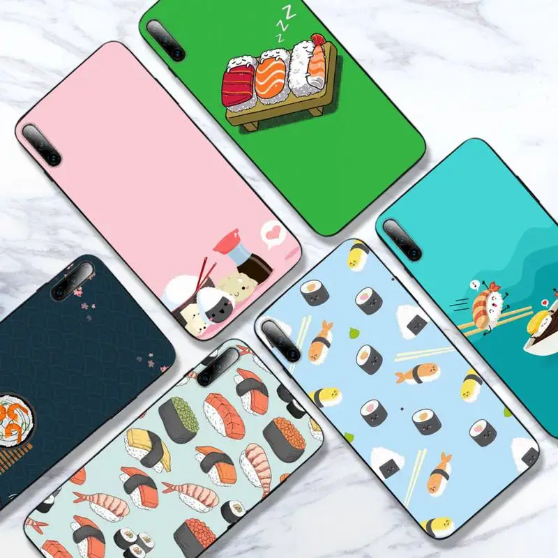 

Japanese sushi Phone Case For Samsung S7 S8 S9 S10 S20 S21 S30 Plus Ultra TPU Cover