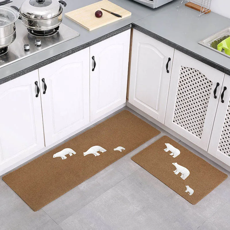 Длинный Противоскользящий набор кухонных ковриков впитывающий входной коврик