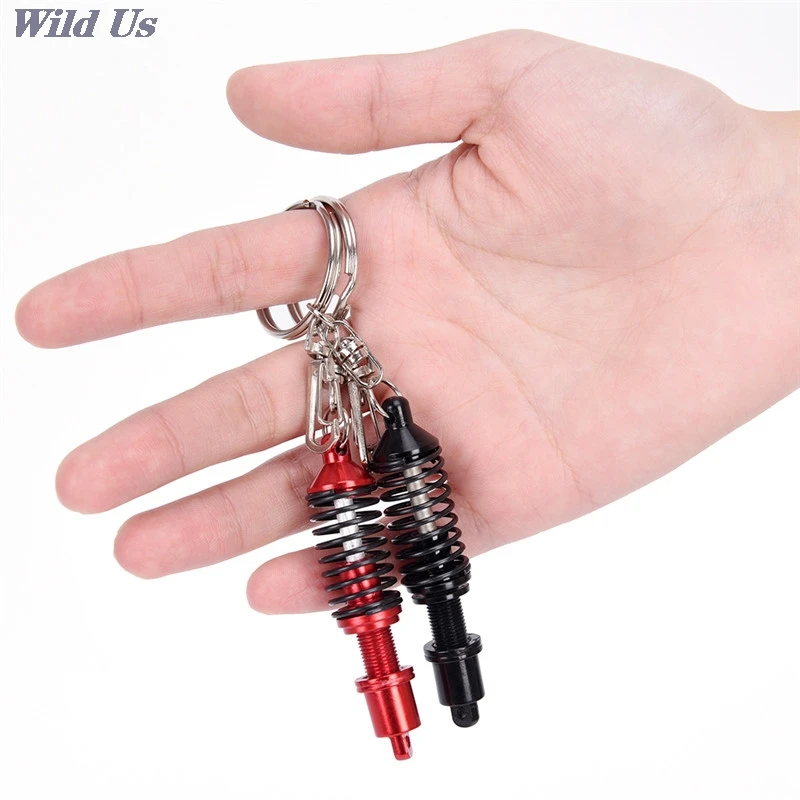 

1 PC Car Auto Coilover Spring Shock Absorber For Car Suspension Keychain Key Chains Ring Keyrings 11.5*1.5 CM