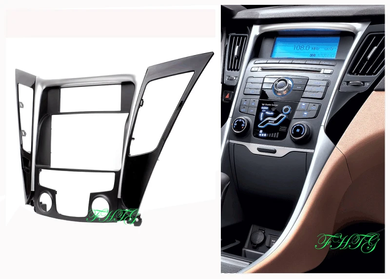 Автомобильный радиоприемник Fascia Dash Kit подходит для 2011 HYUNDAI SONATA YF(HIGH END LHD) двойная