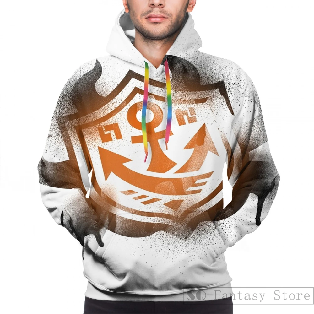 Женская Повседневная Толстовка с капюшоном и принтом знаков битвы | Мужская