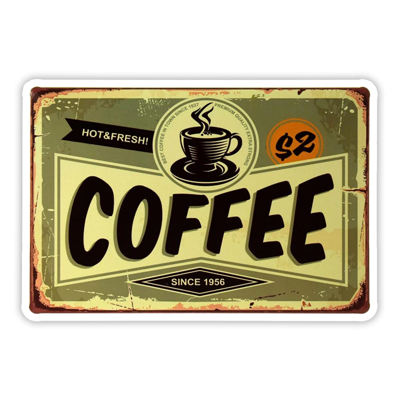

32871 # Coffee (Since 1956) 13 Cm/17 Cm Self-adhesive Decal Car Sticker Waterproof Auto Decors on Bumper Rear Window Laptop