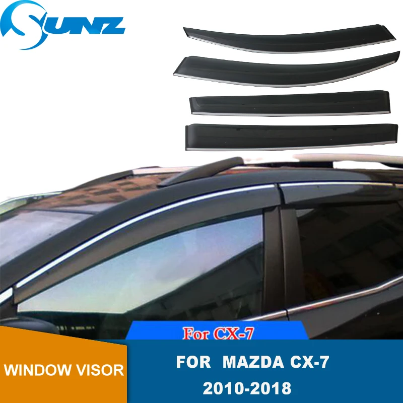 Оконный козырек для Mazda CX-7 2010-2018 боковые оконные дефлекторы дождевики SUNZ |