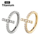 Высокосегментные кольца из титана G23, высококачественные циркониевые Ювелирные Украшения Для Пирсинга Ушей и носа, разные перегородкисептум маленький