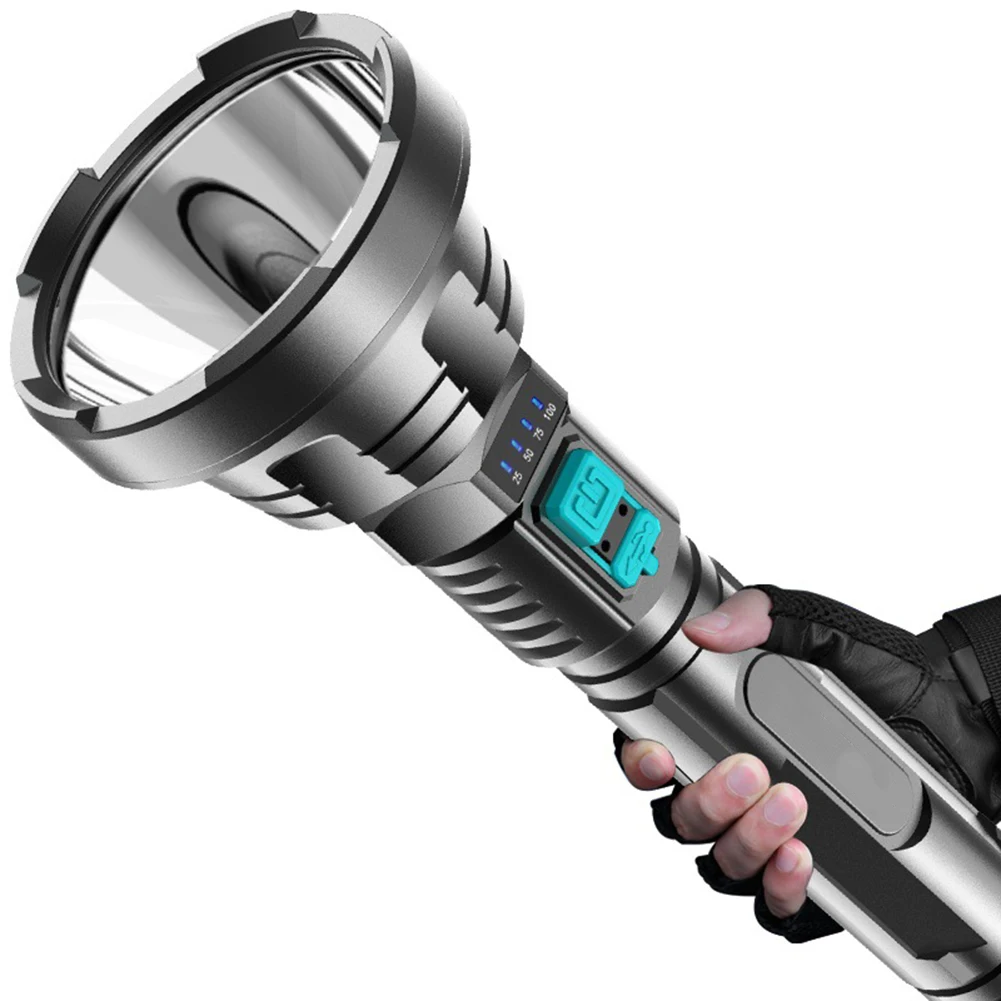 

Tactical LED Flash Light Waterproof Torch Lantern Camping Powerful Flash Light Outdoor Handheld Flashlight USB Rechargeable