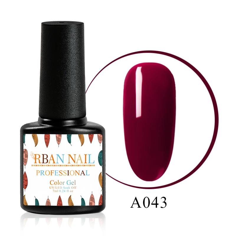 M30043 RBAN NAIL 7 мл чистый Полупостоянный УФ-гель для ногтей Sock Off Лак Гибридный стойкий УФ-гель для ногтей маникюр - Цвет: M30043
