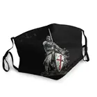 Тамплиерный щит крест Рыцари тамплиерная унисекс моющаяся маска для лица, ткань для рта Защита от тумана маска для рта муфельная