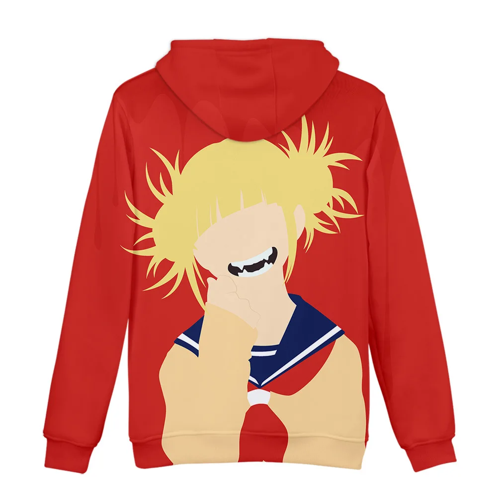 Аниме My Hero Academy химико Тога JK Косплей Костюм с 3D принтом Boku No Hero Academy забавная Толстовка для мужчин и женщин Повседневная Толстовка