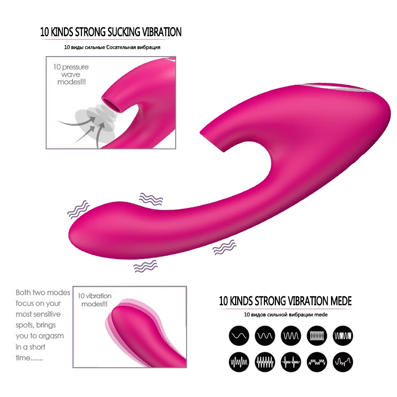 2 в 1 большой фаллоимитатор для стимуляции Вагины и клитора | Красота здоровье