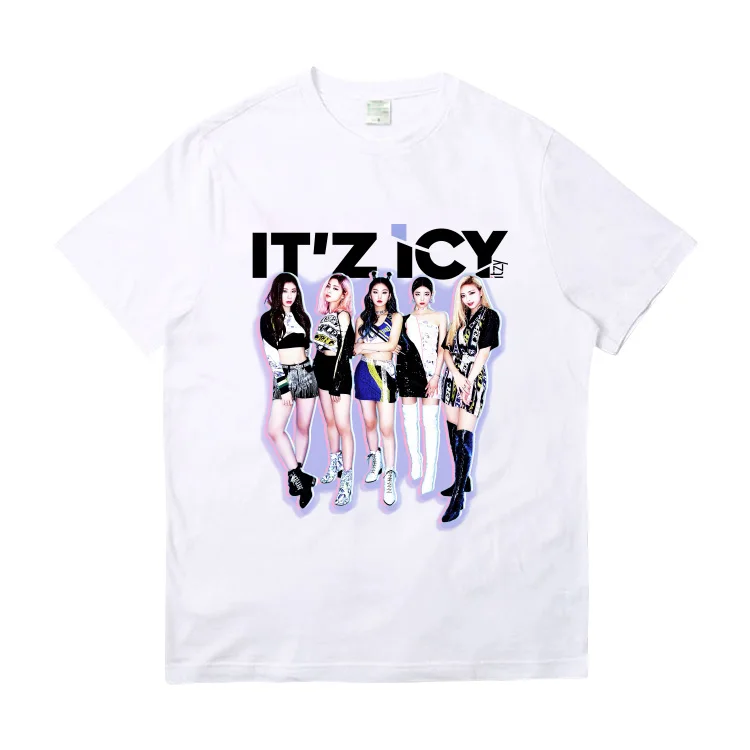 ITZY комбинированный альбом IT'z ледяная летняя свободная одежда Kpop с коротким