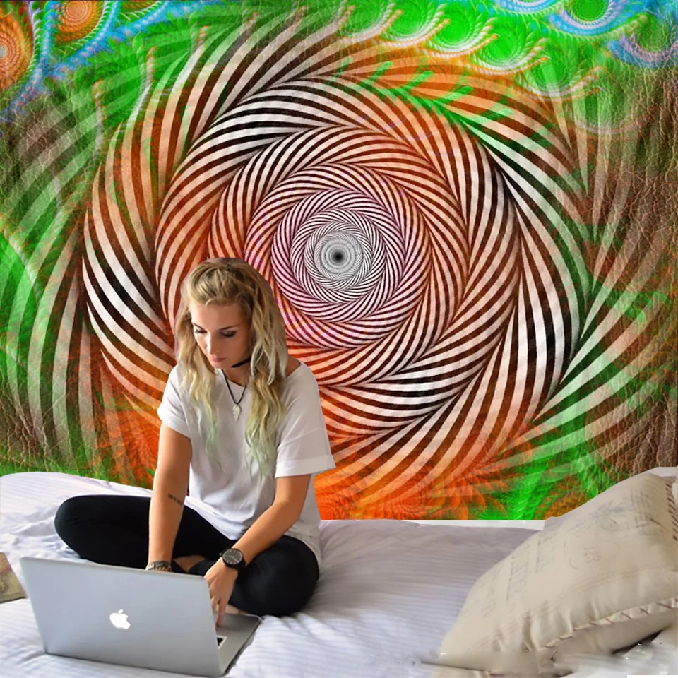 Настенный гобелен в стиле хиппи с рисунком Фэнтези украшенный мандалы таро