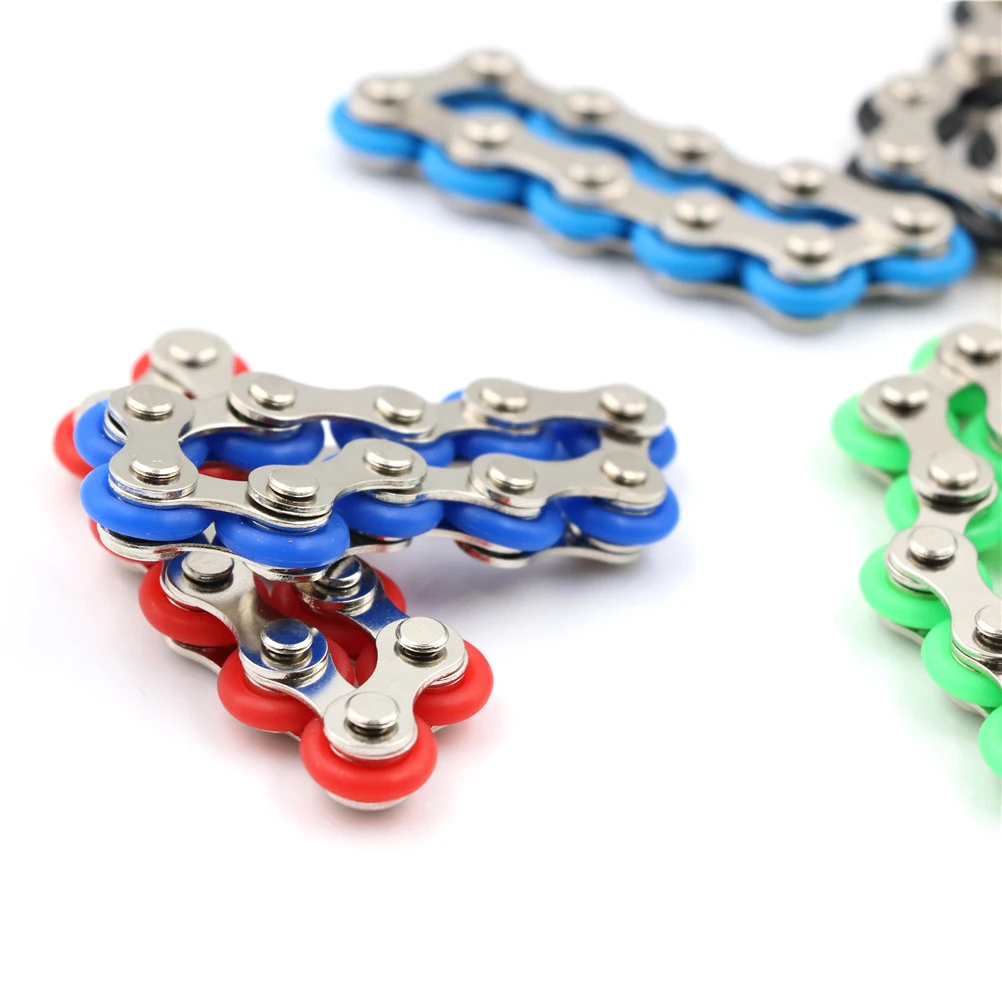 Браслет Спиннер с велосипедной цепью для аутизма и СДВГ игрушка антистресс