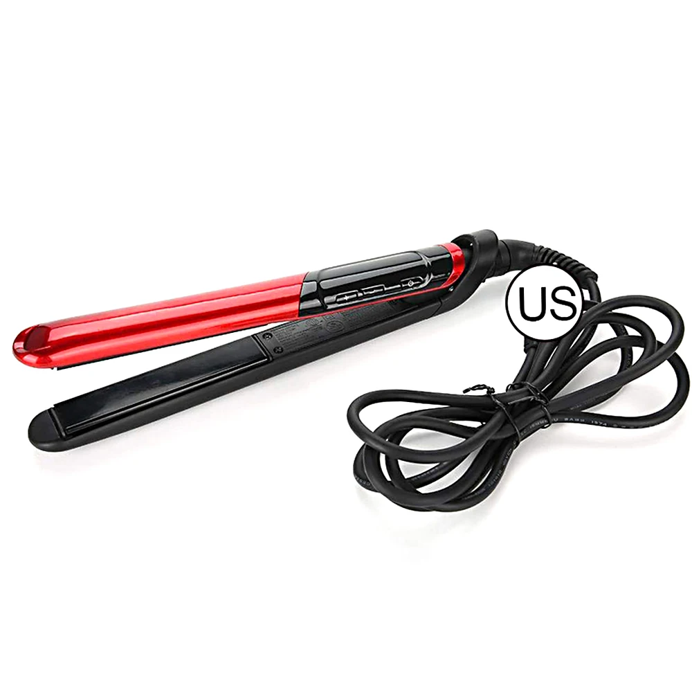 Выпрямитель для волос с ЖК дисплей Дисплей 2 в 1 Керамика покрытие утюжок