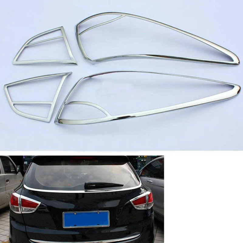 

Для Hyundai Tucson IX35 2010-2014 Высокое качество ABS хромированный задний фонарь декоративная крышка отделка Аксессуары 4 шт./компл.