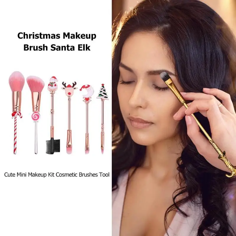 5/6 шт. детские косметические кисти Санта Клаус|Аппликатор теней для век| |