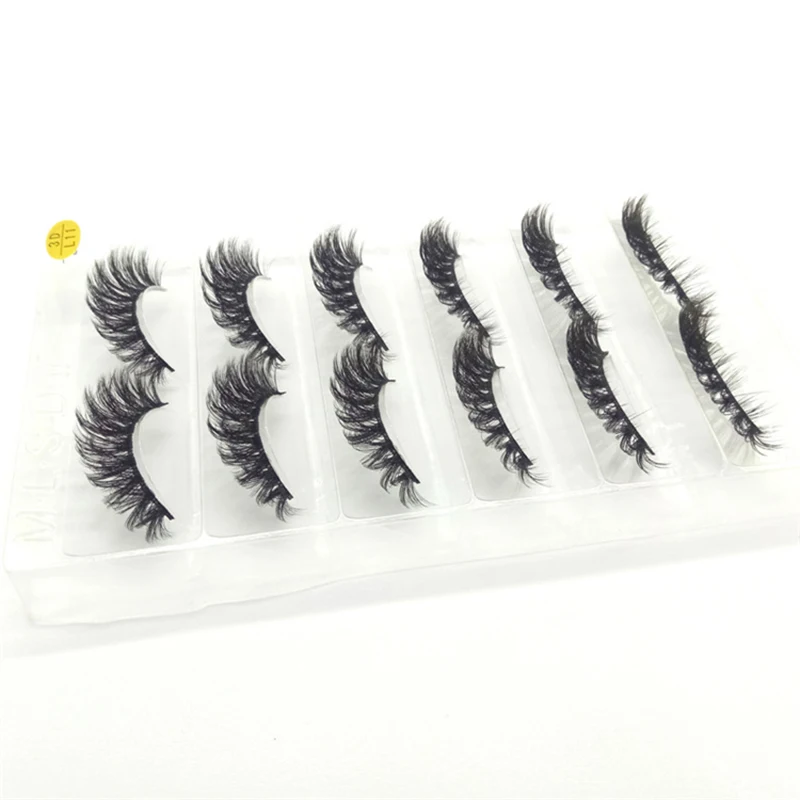 3D накладные ресницы ручной работы норковые волосы Многослойные натуральные