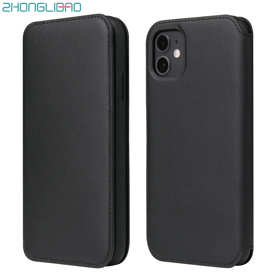 Роскошный мягкий кожаный флип чехол для телефона IPhone 11 Pro Xs Max Xr X 8 7 6 6s Plus держатель