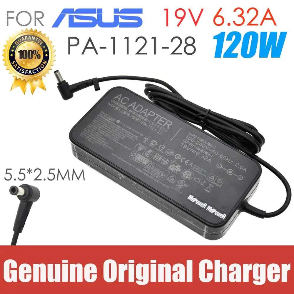

Original 19V 6.32A For ASUS Laptop supply power AC adapter charger FX50J ZX50JX A550J FX63VD W50J G58JVG fxj4200 PA-1121-28