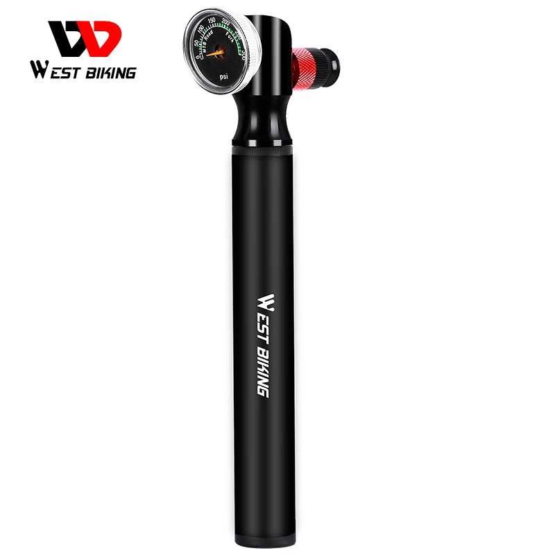

WEST BIKING 300PSI Bicycle Pump Air Shock Pump with Lever & Gauge for Fork & Rear Suspension Cycling MTB Bike Repair Tools Kit