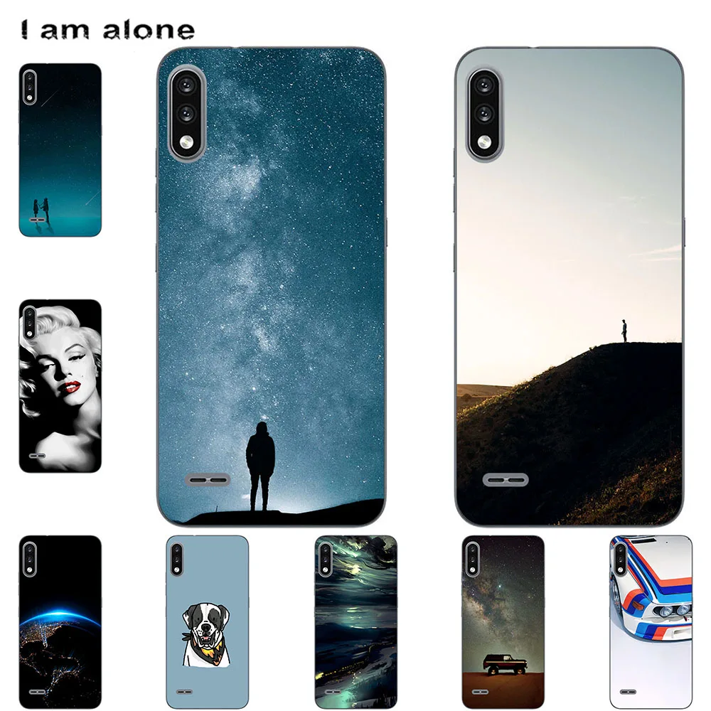 

I am alone Phone Case For LG K22 2020 6.2 inch Bags Fashion Luxury Color Cartoon Printed Paint Mobile For LG K22 2020