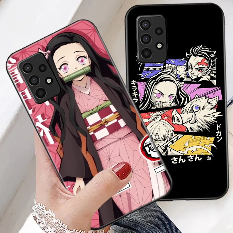 

Demon Slayer Anime Phone Case For Samsung Galaxy A52 A72 S8 S8 Plus S9 S9 Plus S10 Lite S10 Lite Nezuko Tomioka Giyuu Soft TPU