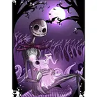 Картина-мозаика 5D Кошмар перед Рождеством, круглая с алмазной вышивкой AB, DIY наборы для алмазной живописи