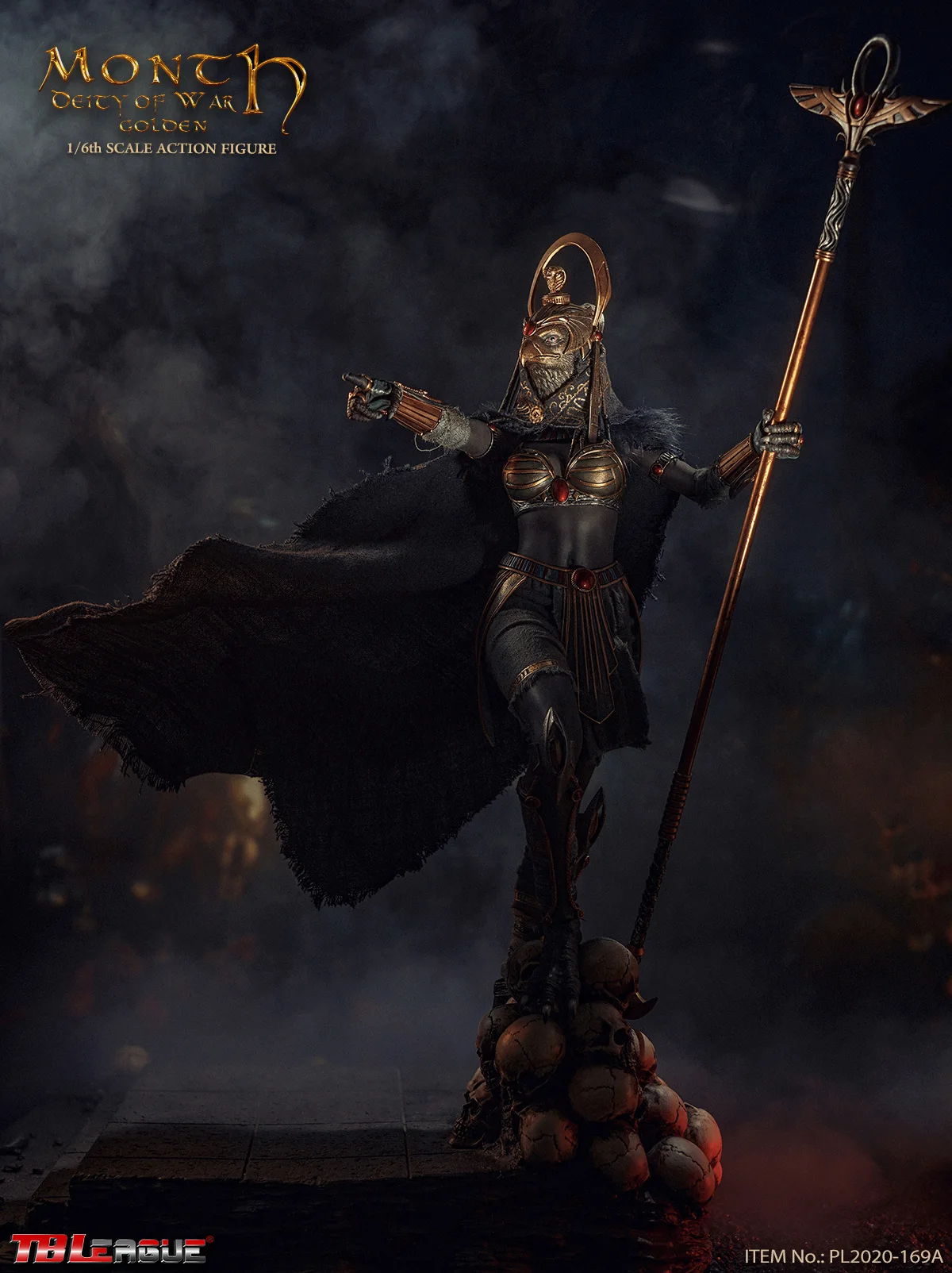 TBLeague PL2020 169A Phicen бесшовная фигурка Древнего Египта месяца Deity of War Золотая 1/6|neca
