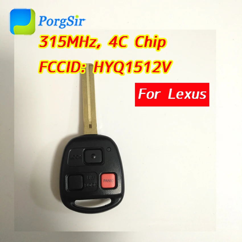 3 кнопки 315 МГц пульт дистанционного управления для Lexus ES300 SC300 SC400 LX470 с чипом 4C FCCID: