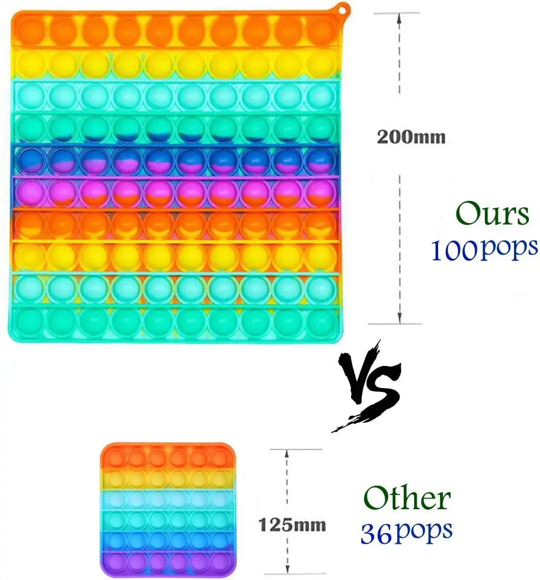 

Plus Size Fidget Toys Push Bubble Decompression Multipe Shape Sensory Squeeze Toys Stress Reliever Antistress Toys For Adults