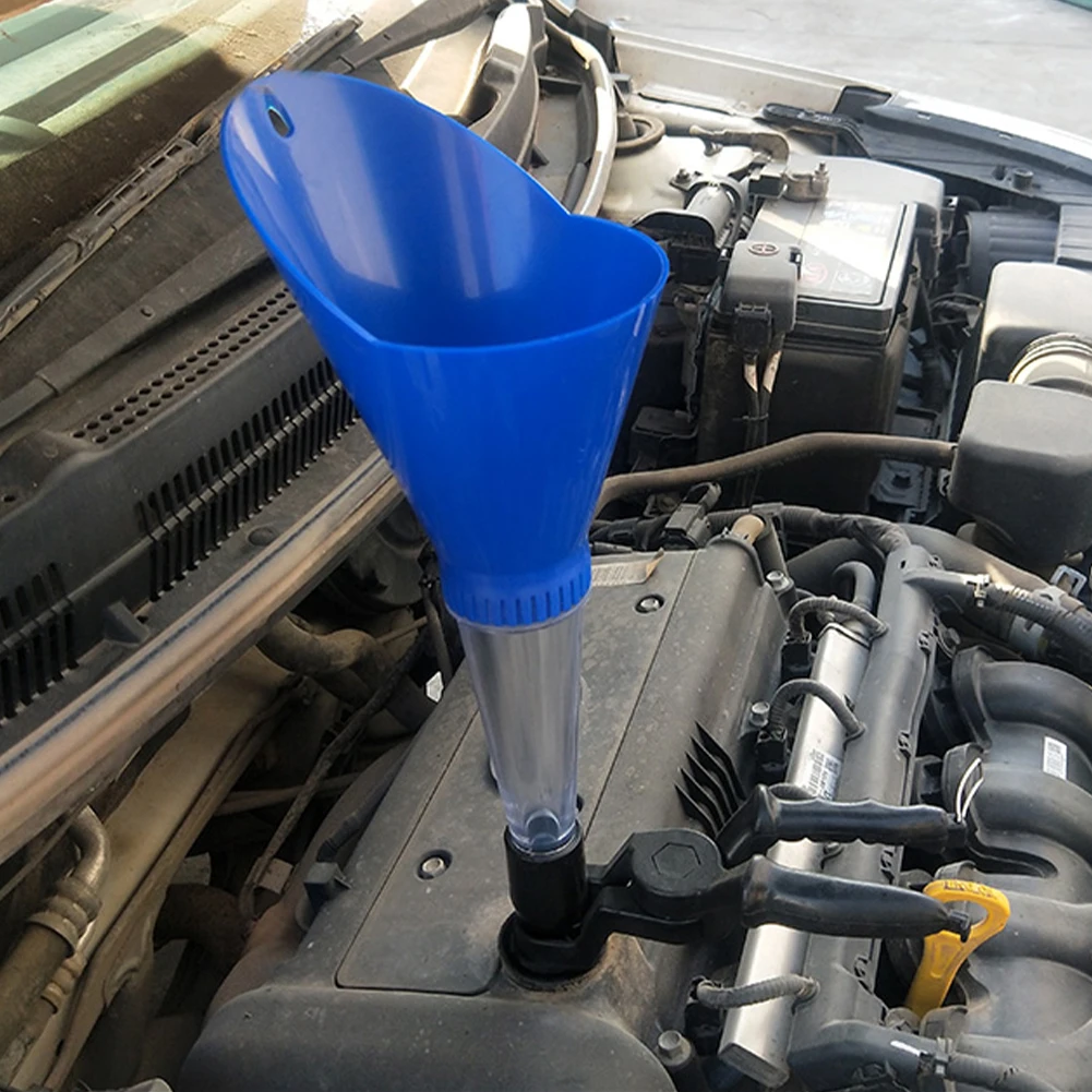 

Durable Oil Funnel Easy Clean Universal With Filter Automotive Car Engine Leakproof Thicken Plastic Non Slip Repair Tool Vehicle