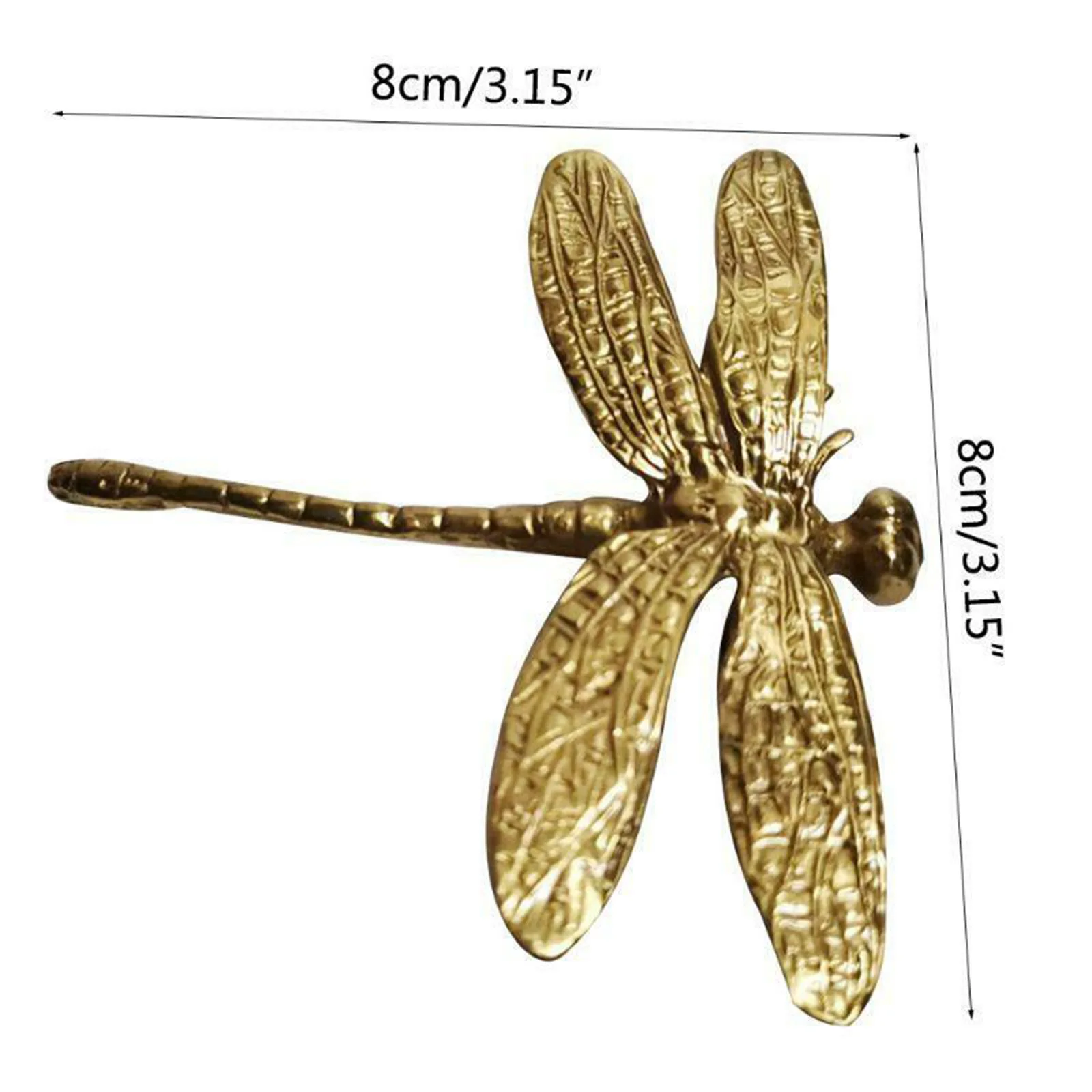 

Pure Copper Dragonfly Decoration Handles Gold Drawer Cabinet Door Cupboard Wardrobe Dresser Pulls Knobs Furniture Hardware Tool