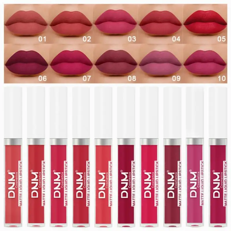 Waterproof Matte Velvet Glossy Lip Gloss 19 Colors Vivid Colorful Lipstick Lip Balm Sexy Red Lip Tin