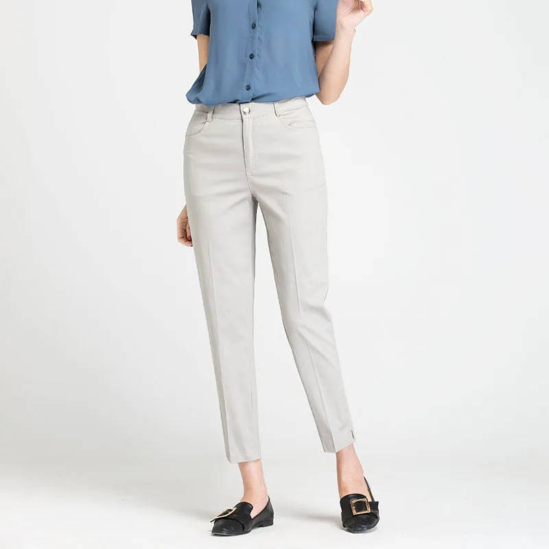 Женские хлопковые длинные брюки повседневные 0145 зима 2019|Брюки| |