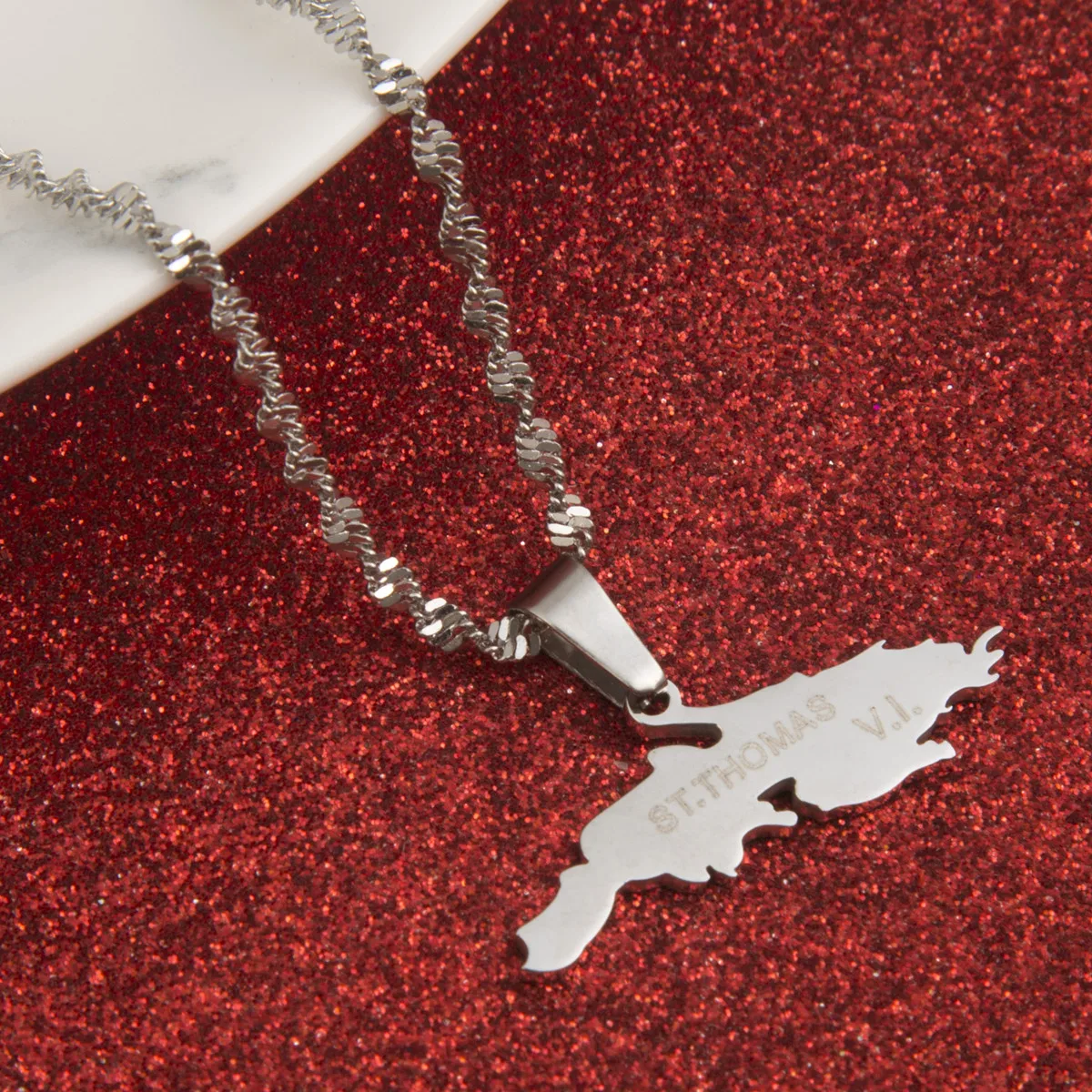 Святого Томаса В. И. Из нержавеющей стали Ожерелья с подвесками золотого цвета