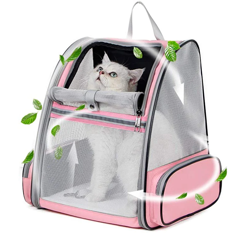 

Рюкзак-переноска для кошек, дышащая складная сумка для переноски собак и кошек, дорожная уличная сумка через плечо для аксессуаров собаки к...