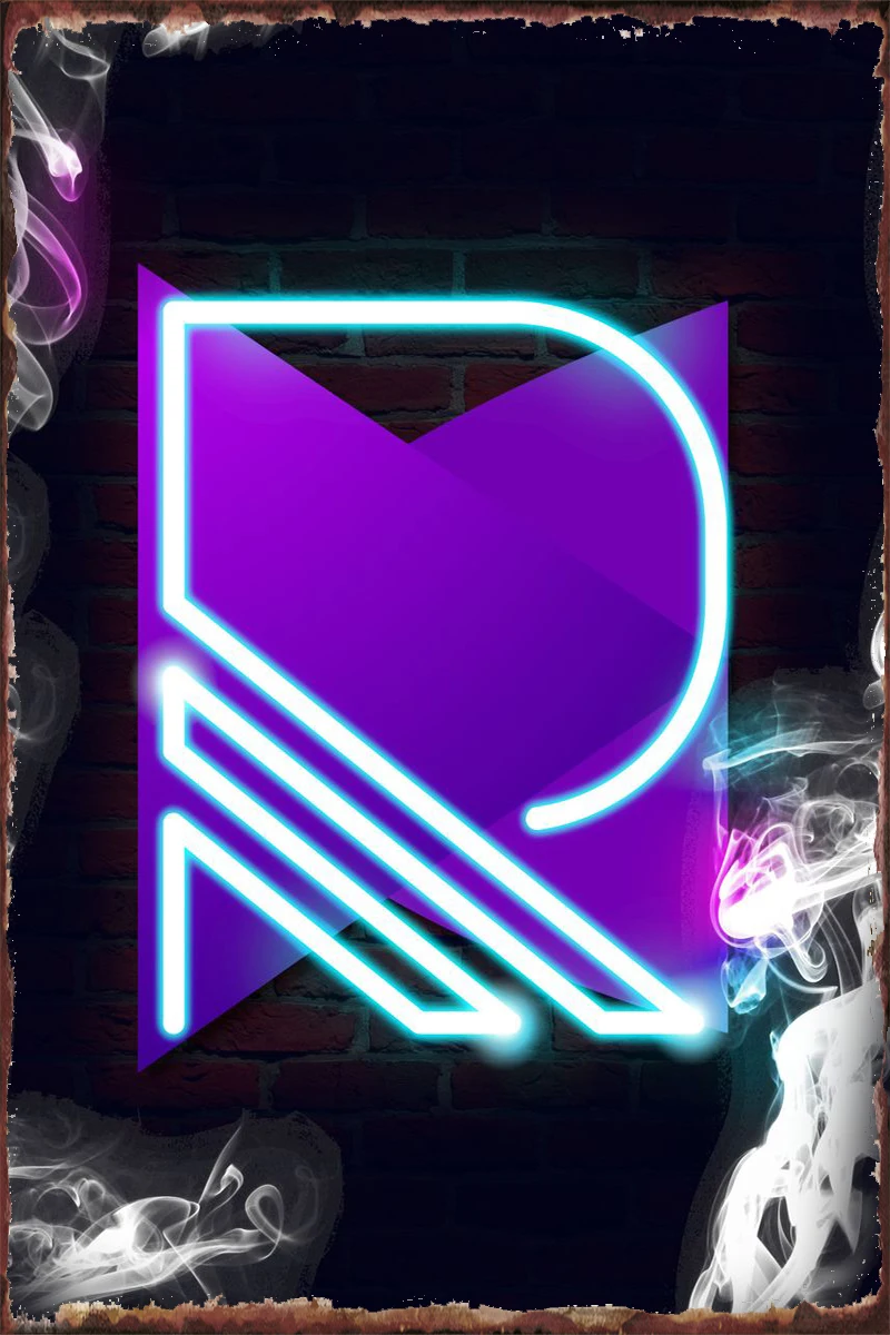 

Неоновый Алфавит R, металлическая жестяная вывеска, оловянные таблички, Настенный декор, украшение для комнаты, ретро, винтажный стиль, для п...