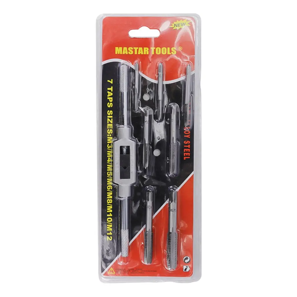 

8pcs Round Die Hand Tap Metric Fine Thread Dies Taps Suit Hand Metric Wrench Set Wrench Hand Twist Tap Twister Set