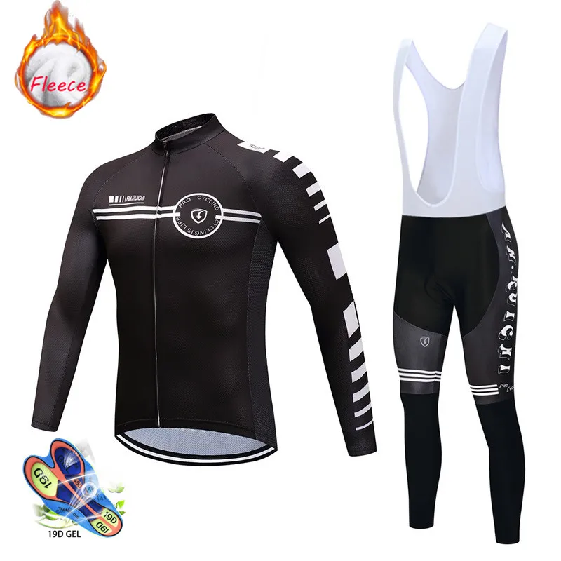 long cycling set 11 Новинка, зимний термальный флисовый комплект Джерси для велоспорта, дышащий, Ropa Ciclismo, мужская одежда с длинным рукавом для горного велосипеда, одежда для занятий спортом на открытом воздухе - Цвет: long cycling set 11