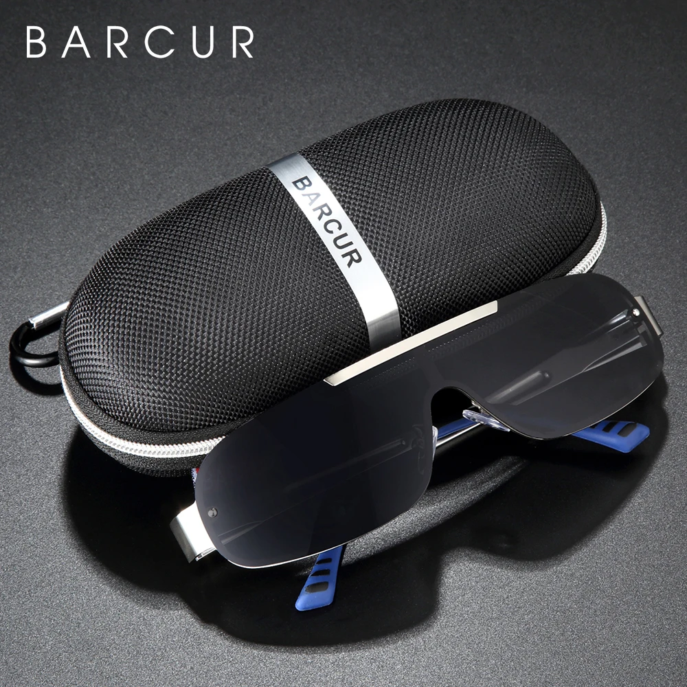 Солнечные очки BARCUR поляризационные для мужчин и женщин алюминиевые