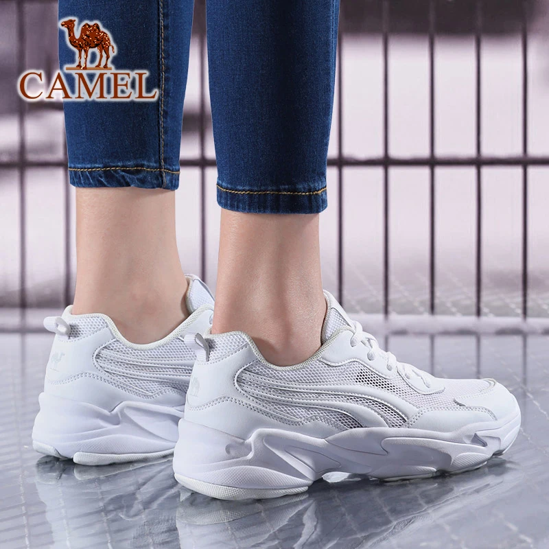 CAMEL Summer Women's Running Shoes Women Sneakers Sports Casual Stability Outdoor Anti-slip Jogging Breathable Mesh | Спорт и