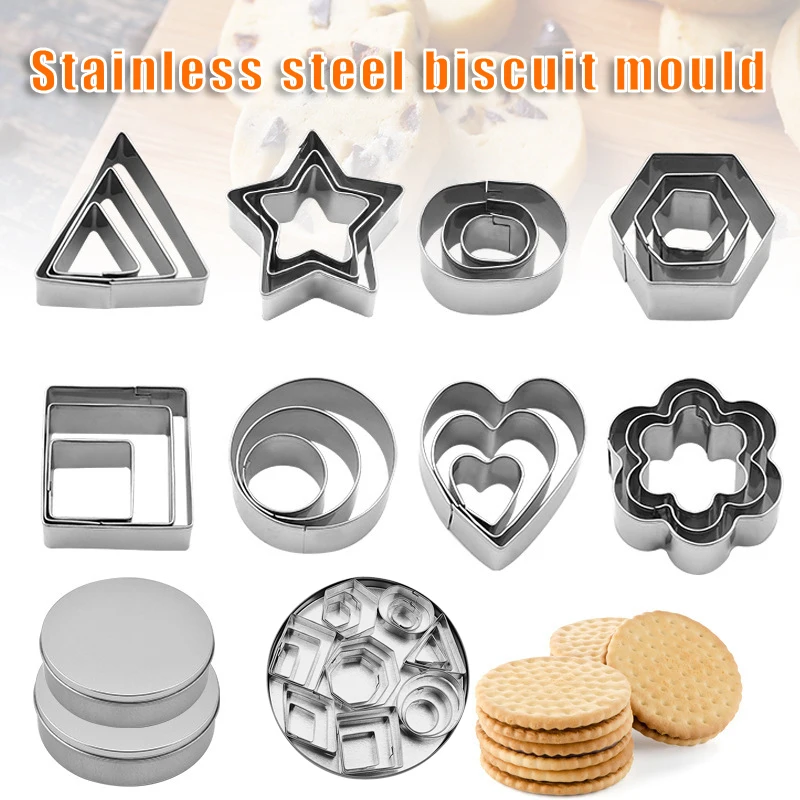 

Baking Mould Cookie Cutter Biscuit Press Stamp Embosser Sugar Pasty Cake Diy Round Biscuits DA