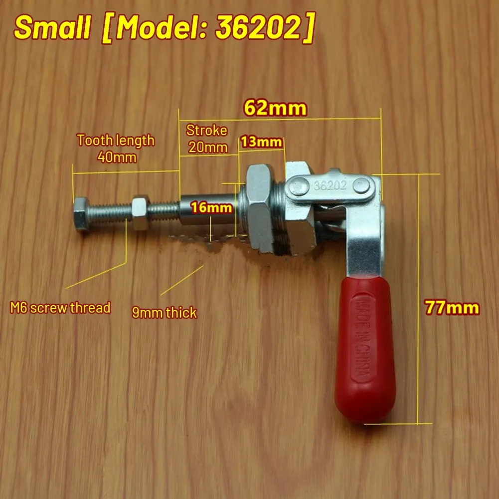 

1pc Heavy Release Toggle Clamp Holding Capacity Push Pull Toggle Clamp Hand Tool For Processing Or Assembly Of Fixed Clamping
