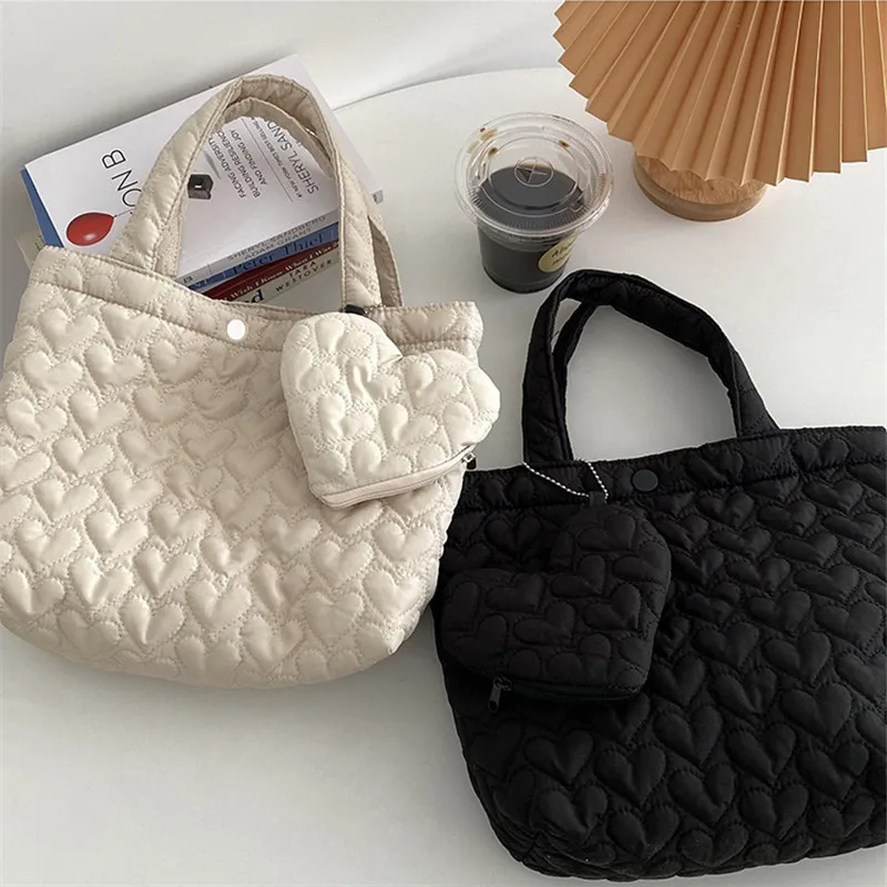 

Сумка-тоут, женская сумка в форме сердца, вельветовый Ланч-бокс, косметичка, 2 шт., сумки-мессенджеры, женские сумки, кошельки, кошелек