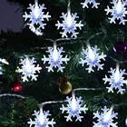 Празднисветильник свет яркий снег для рождественских Гирлянд для нового года гирлянда светодиодная гирлянда 1020 м с разъемом